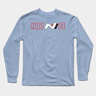 Kona N transparent (Bigger) red Long Sleeve T-Shirt